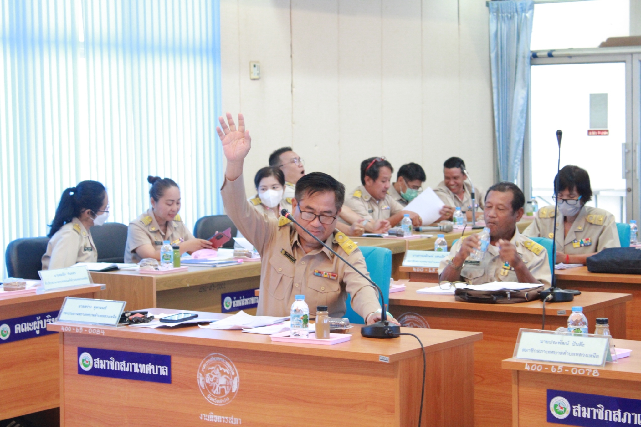 การประชุมสภาเทศบาลตำบลหลวงเหนือ สมัยสามัญ สมัยที่ 2 ครั้งที่ 1 ประจำปี พ.ศ. 2566 เมื่อวันอังคารที่ 30 พฤษภาคม 2566